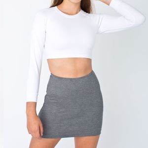 American Apparel Grey Mini Bodycon skirt Size S